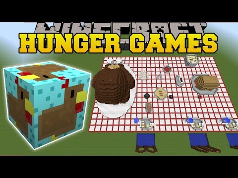 Minecraft: THANKSGIVING DINNER HUNGER GAMES - Lucky Block Mod - Modded Mini-Game