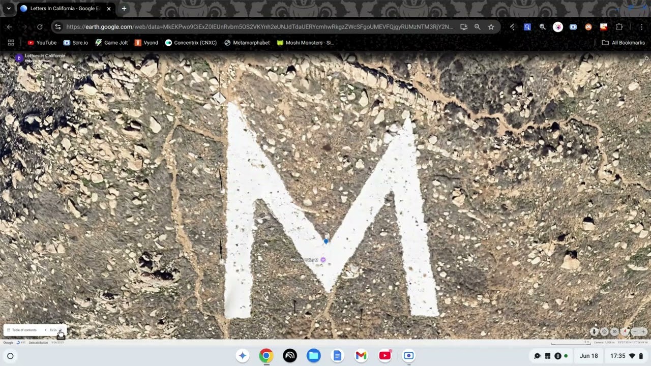 Google Earth Alphabet In California by @RandomGuyAgwie