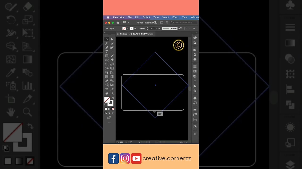 Make Envelope Icon in Illustrator #illustrator #shorts #envelope