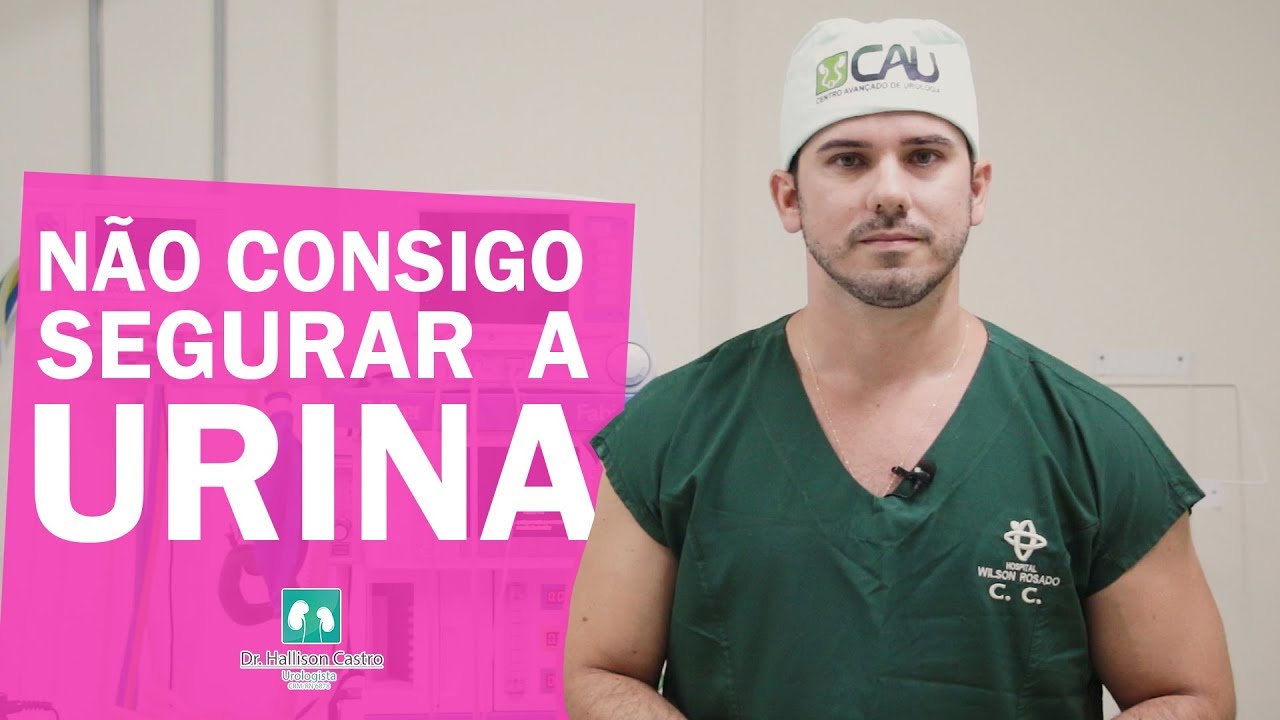 Não consigo segurar a urina