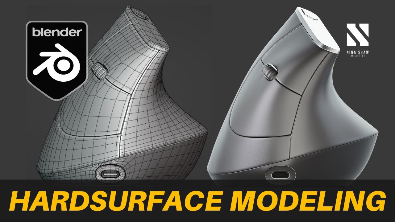 Vertical Mouse | Hardsurface Modeling | Blender Tutorial