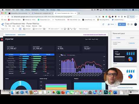 Product Demo - Porter Metrics - Connect Facebook Ads data to Google Data Studio Dashboards