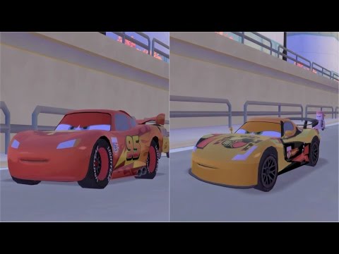 Disney Pixar Cars 2 Lightning McQueen vs Miguel Camino Race