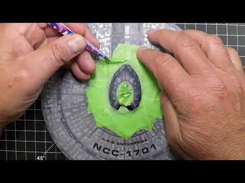 1/1000 scale Discovery Enterprise Aztec Masking Application Video #4