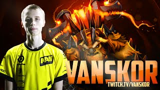 Dota 2 Stream: Na`Vi Vanskor - Earthshaker (Gameplay & Commentary)