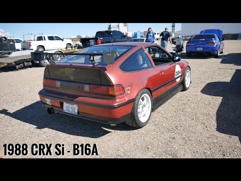 1988 Honda CRX Si B16A - My 2 Fastest Laps at Our Local Track - Arroyo Seco Raceway