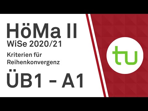 Kriterien für Reihenkonvergenz - TU Dortmund, Höhere Mathematik II (BCI/BW/MLW)