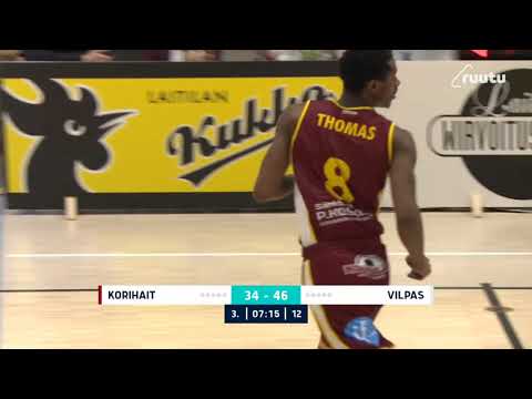 Koby Thomas two-handed dunk | Korihait - Vilpas 9.10.2021