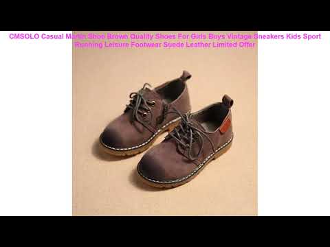 CMSOLO Casual Martin Shoe Brown Quality Shoes For Girls Boys Vintage S Video