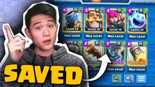 Clash Royale Saved This Deck... || Ultimate Champion Mortar Cycle Push