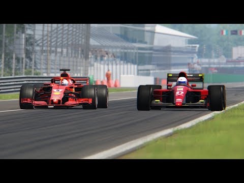 Ferrari F1 2018 vs Ferrari F1 1991 - Monza