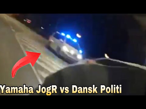 STIKKER AF FRA DANSK POLITI - MED EN TUNED YAMAHA JogR// SENDT IND AF FÆTTERN