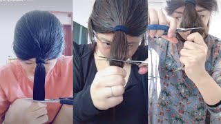 抖音 Hot Trend Cut Hair On Tik Tok China  Hot Tr