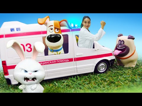 Spielspaß mit Doktor Aua. Die Tiere brauchen Doktor Auas Hilfe. Spielzeug Videos für Kinder