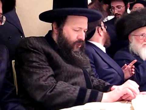 Bobov'er Rebbe (45) At A Wedding In Boro Park