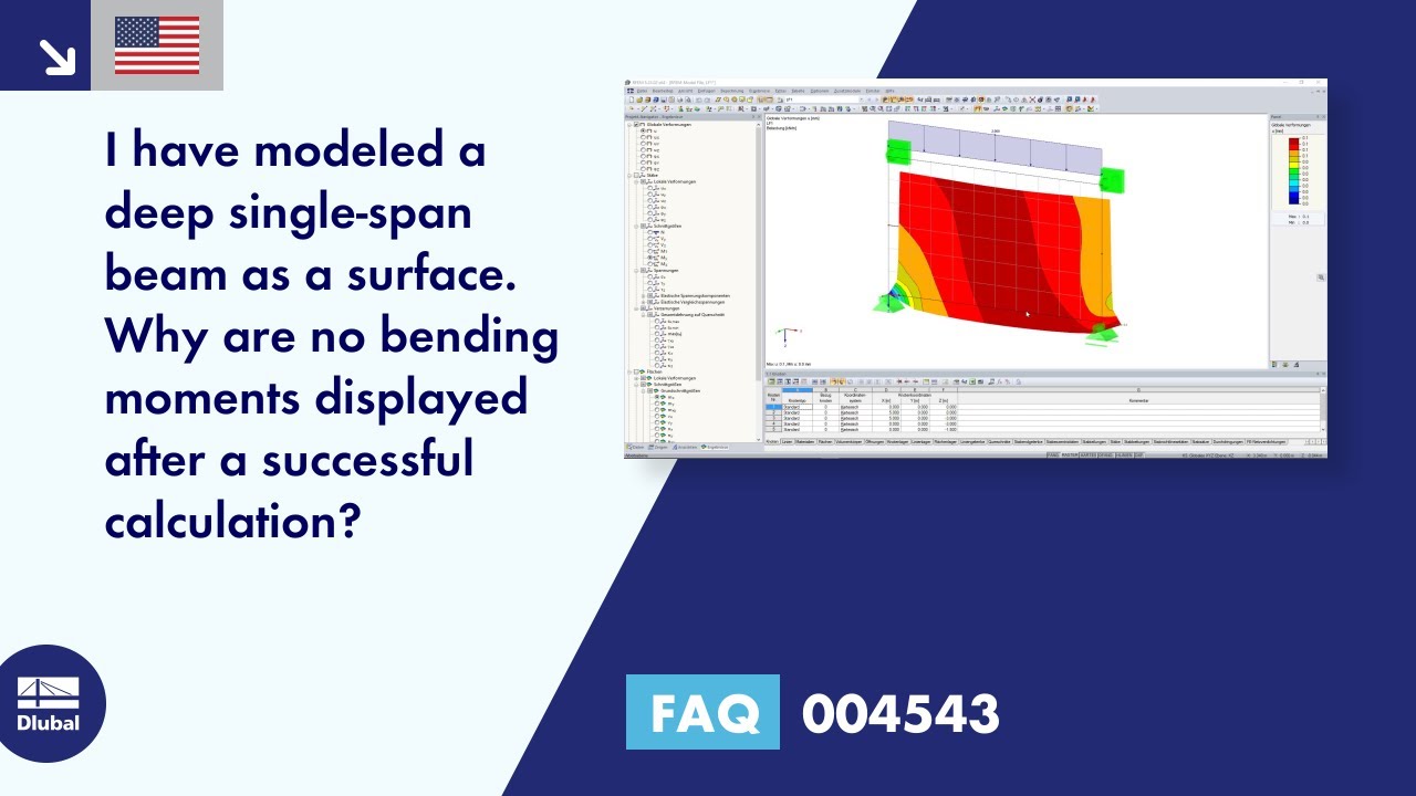 FAQ 004543 | I have modeled a deep single-span beam as a surface. Why are ...