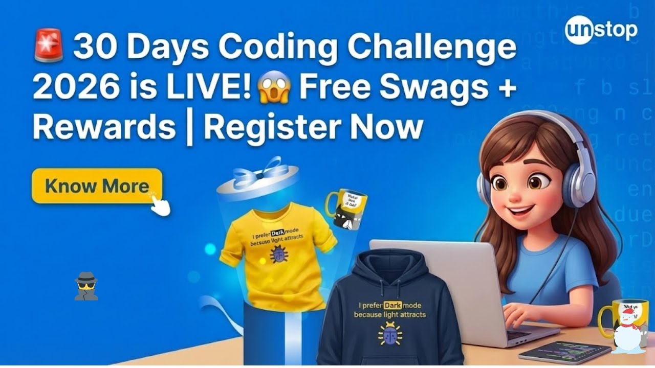 🚨 30 Days Coding Challenge 2026 is LIVE! 😱 Free Swags + Rewards | Register Now