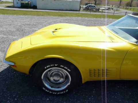 1971 Sunflower Yellow Corvette Big Block Video