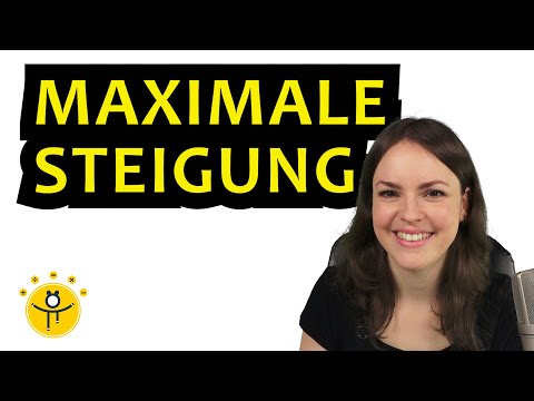 MAXIMALE STEIGUNG berechnen – größte Zunahme, Wendepunkt, Ableitung, Anwendungsaufgabe