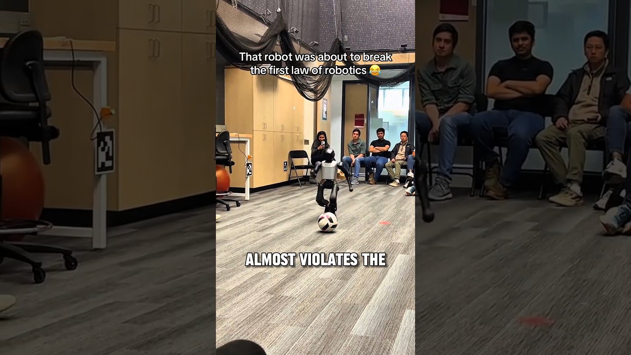 Humanoid Robot Soccer Demo Gone Wrong ⚠️