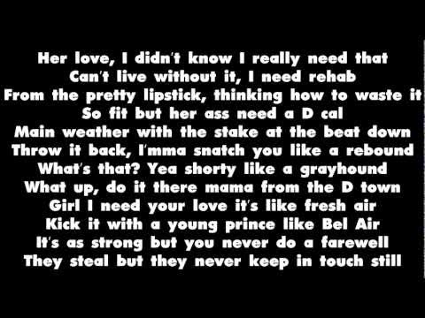 Ace Hood Ft. Trey Songz - I Need Your Love - Lyrics