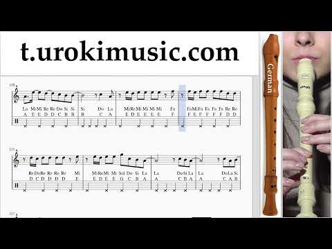 How to play Miley Cyrus - Flowers on Recorder G. Tabs Notes Solo