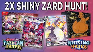 Can I Pull TWO SHINY CHARIZARDS? Opening Paldean Fates and Shining Fates!