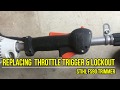 Replacing Trigger and Lockout on Stihl FS90R Trimmer Weedeater