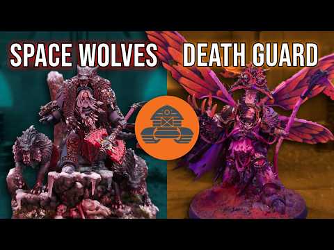 Space Wolves vs Death Guard | Warhammer 40,000 Battle Report