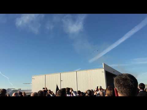 Missing Man Formation in Honor of R.A. Bob Hoover