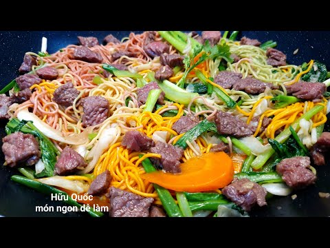 cách làm MÌ XÀO BÒ đơn giản thơm ngon ăn là ghiền lắm luôn