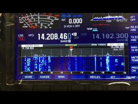 40m band SSB signal on 20m