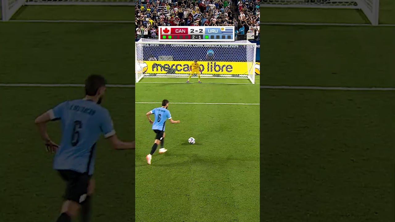 FULL Penalty Kick Sequence in Canada vs Uruguay! 💥 #soccer #copa #uruguay