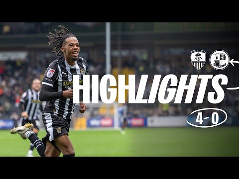 HIGHLIGHTS | NOTTS COUNTY 4-0 CRAWLEY TOWN