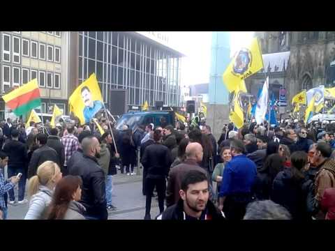 Köln Demo Kurden/Türken vom 10.04.2016 am Dom