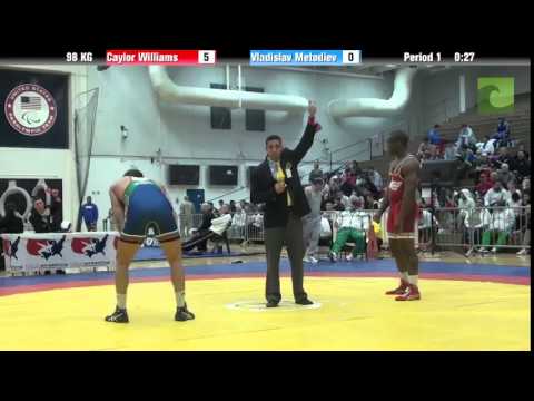 98 KG QF - Caylor Williams (Army) vs. Vladislav Metodiev (Bulgaria)