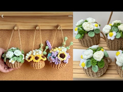 Chậu treo, giỏ hoa mini