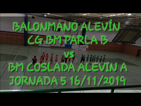 BALONMANO ALEVÍN CG BM PARLA B vs BM COSLADA ALEVIN A JORNADA 5 16/11/2019