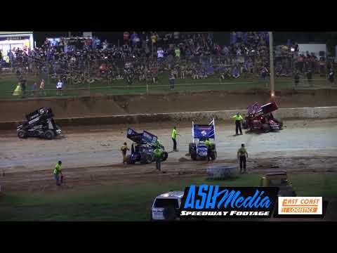 Sprintcars: Peter Lack Rollover - Archerfield Speedway