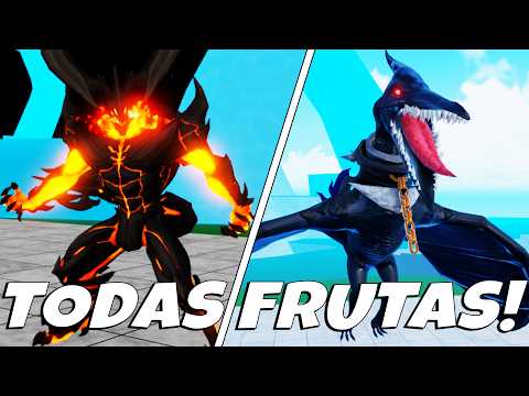 SHOWCASE DAS 3 NOVAS FRUTAS PTERO, DEMON E TREE! MUITO FORTES! (KING LEGACY) UPDATE 10