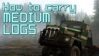 How to carry medium logs in SnowRunner