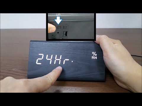 Coolfire wooden digital clock