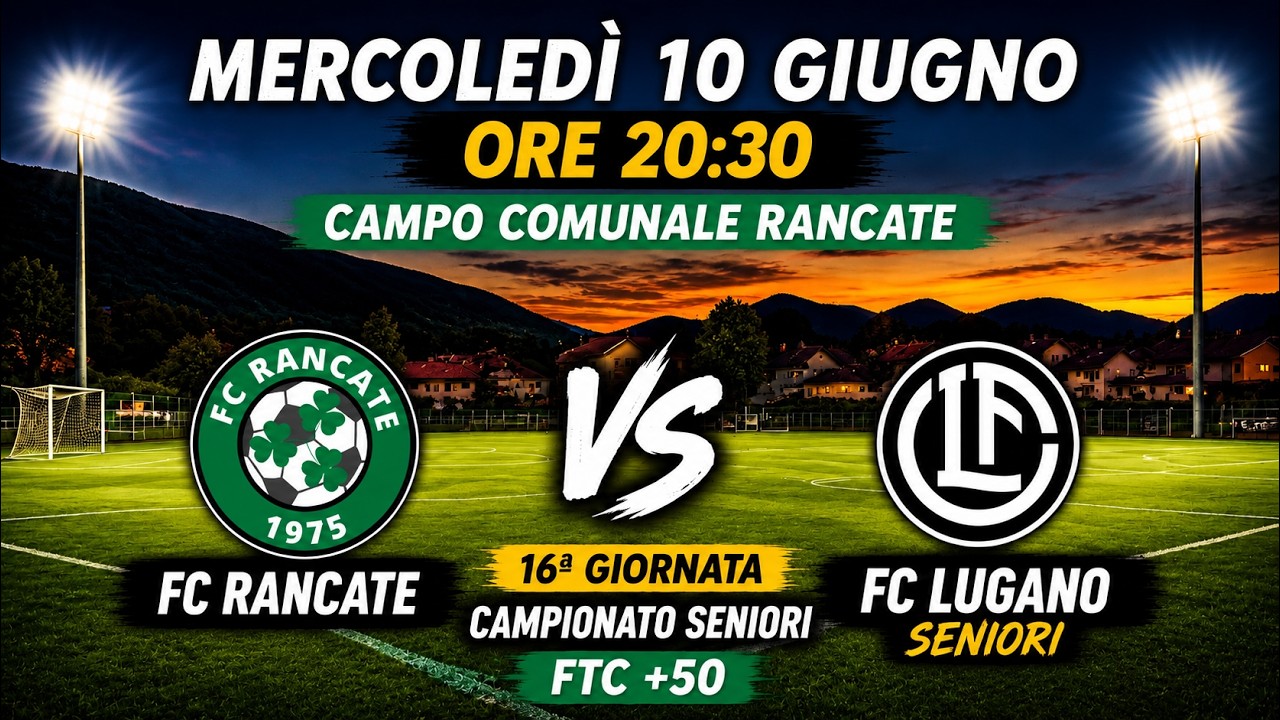 FC Rancate vs FC Lugano Seniori | Campionato Seniori +50 Livello 1