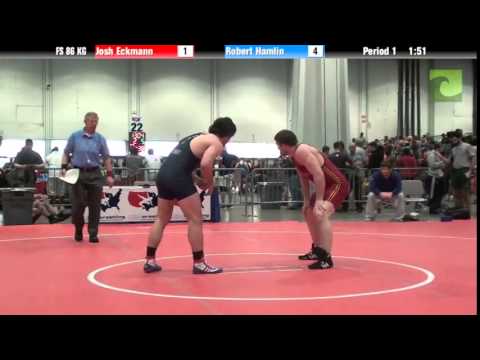Mens FS FS 86 KG - Josh Eckmann vs. Robert Hamlin