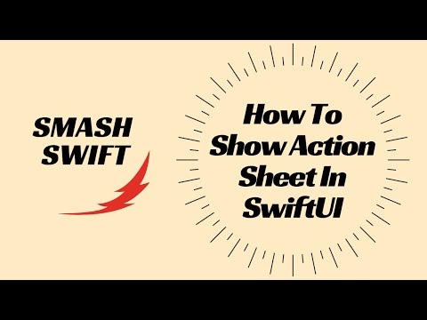 How To Show Action Sheet In SwiftUI