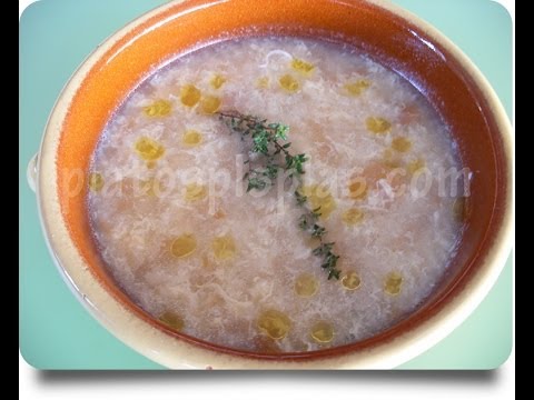 Sopa de tomillo ¡una sopa medicinal!
