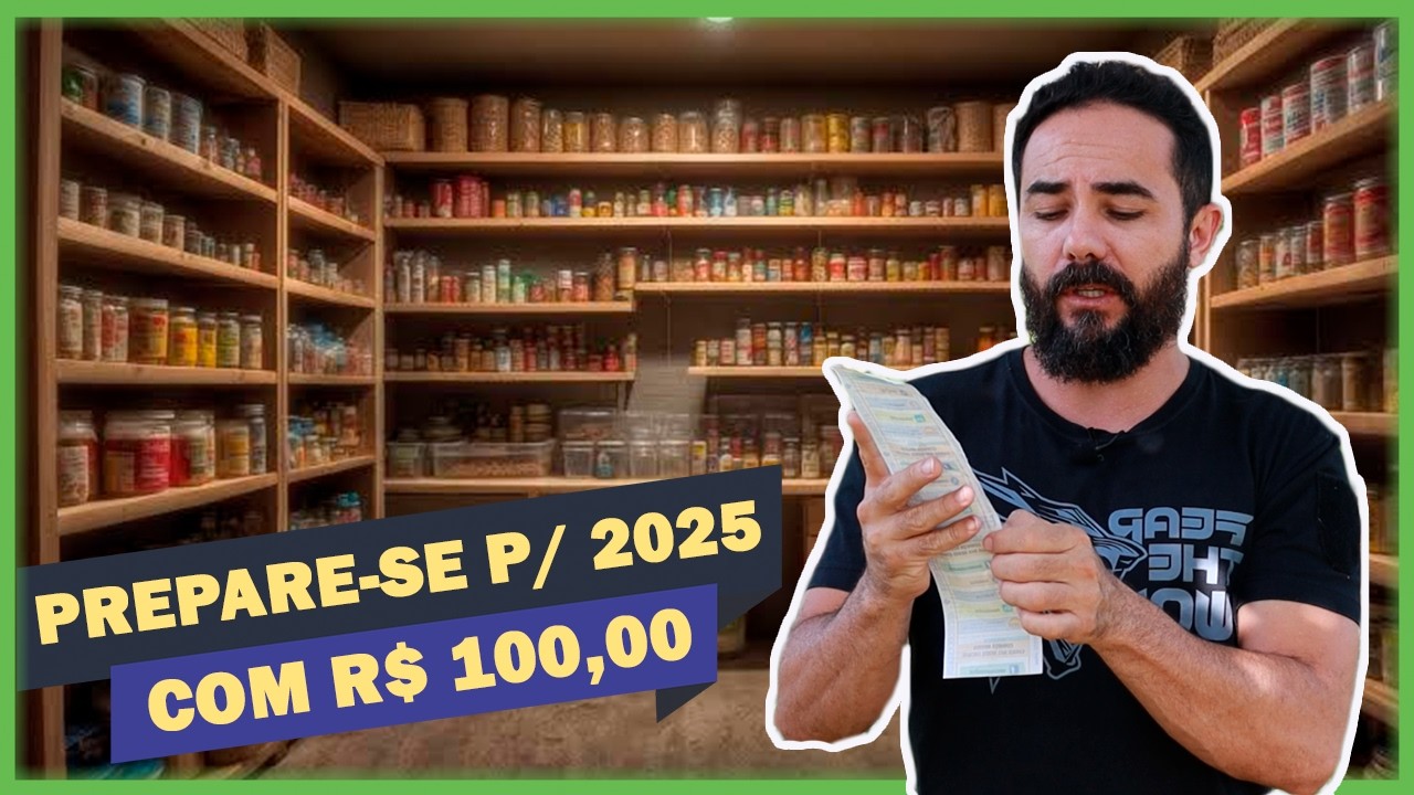 How to stock up on food to prepare for 2025 spending just R$100.00 per month