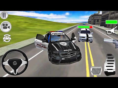 Police Car Mercedes S63 Driver - Crime Chase Simulator - Android Gameplay