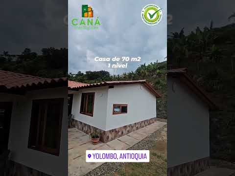 Casa de 70 m2 Construida en Yolombo Antioquia #constructoracana #casasmodulares