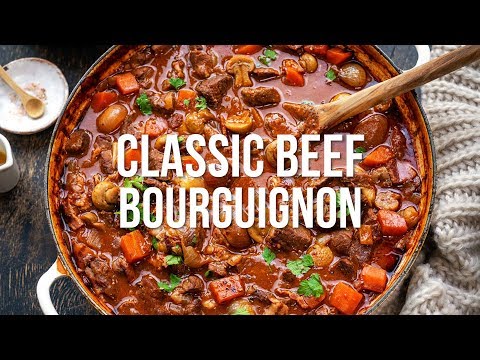 Classic Beef Bourguignon | Supergolden Bakes
